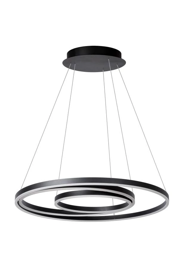 Lucide TRINITI - Pendelleuchten - Ø 80 cm - LED Dim. - 3000K - Schwarz - ausgeschaltet